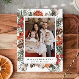 Cartão De Festividades Imagem Elegante De Citros Botânicos