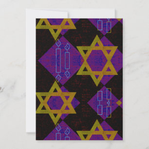Cartão De Festividades Imagem temática de Hanukkah da SlipperyJoe's amare
