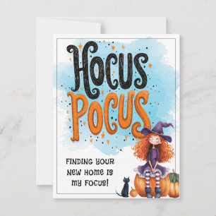 Cartão De Festividades Imóveis Personalizados Hocus Pocus Halloween