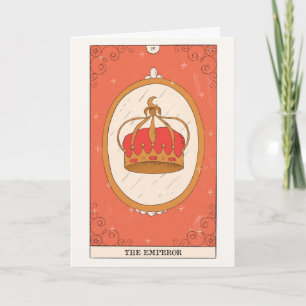 Cartão De Festividades Imperador tarot Major Arcana estabilidade seguranç
