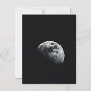 Cartão De Festividades Impressão de Foto da Lua da Flor
