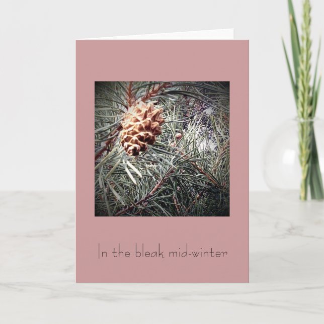Cartão De Festividades In the bleak mid-winter (Frente)