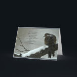 Cartão De Festividades In the bleak mid-winter Christmas card<br><div class="desc">features text from In the Bleak mid-winter poem by C. Rossetti and photography by K. Glyshaw</div>