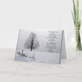 Cartão De Festividades In the Bleak mid winter Christmas Card