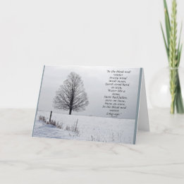 Cartão De Festividades In the Bleak mid winter Christmas Card