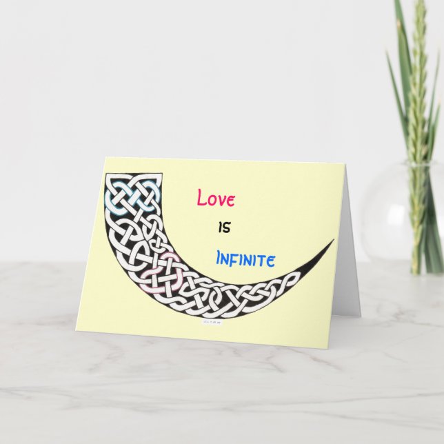 Cartão De Festividades Infinite Love Valentine's Day card (Frente)