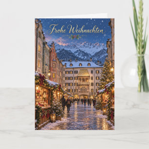 Cartão De Festividades Innsbruck Goldenes Dachl Feliz Natal