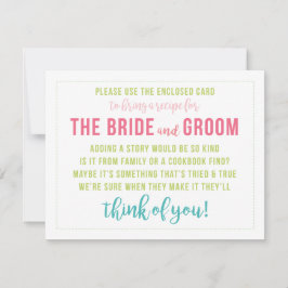 Cartão De Festividades Inserção do Chá da placa de recebimento colorida b