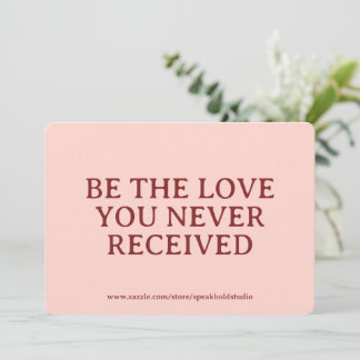 Cartão De Festividades Inspirational Card Custom Self Love Gift for Women