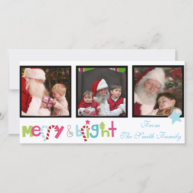 Cartão De Festividades intagram christmas photocards (Frente)