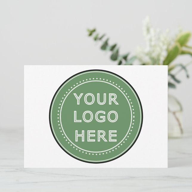 Cartão De Festividades Inteligente, contemporâneo, polido e personalizáve (Em pé/Frente)