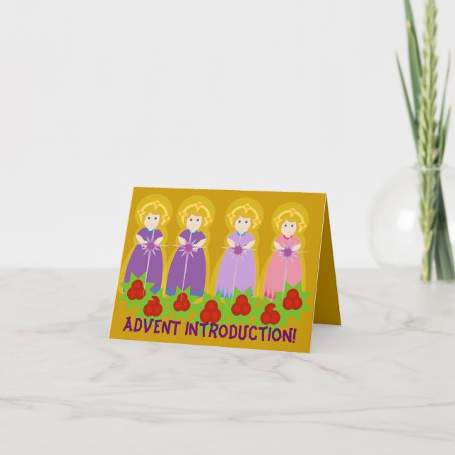 Cartão De Festividades Introdução ao ADVENTE! -Personalizar (Frente)