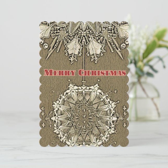 Cartão De Festividades Inverno: (Em pé/Frente)