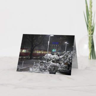 Cartão De Festividades Inverno alemão