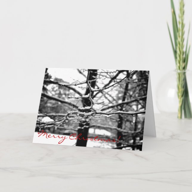 Cartão De Festividades Inverno [Cartão de Natal] (Frente)