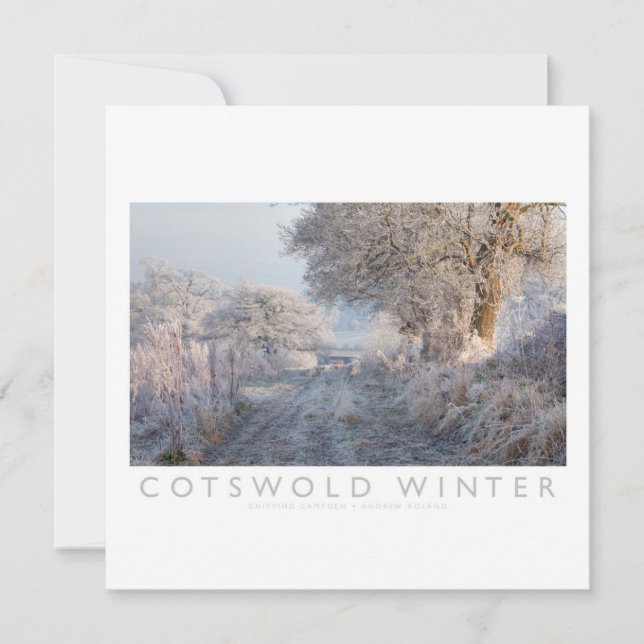 Cartão De Festividades Inverno de Cotswold (Frente)