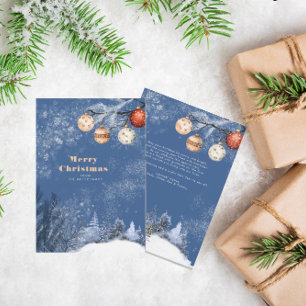 Cartão De Festividades Inverno Festivo   Natal Nevado