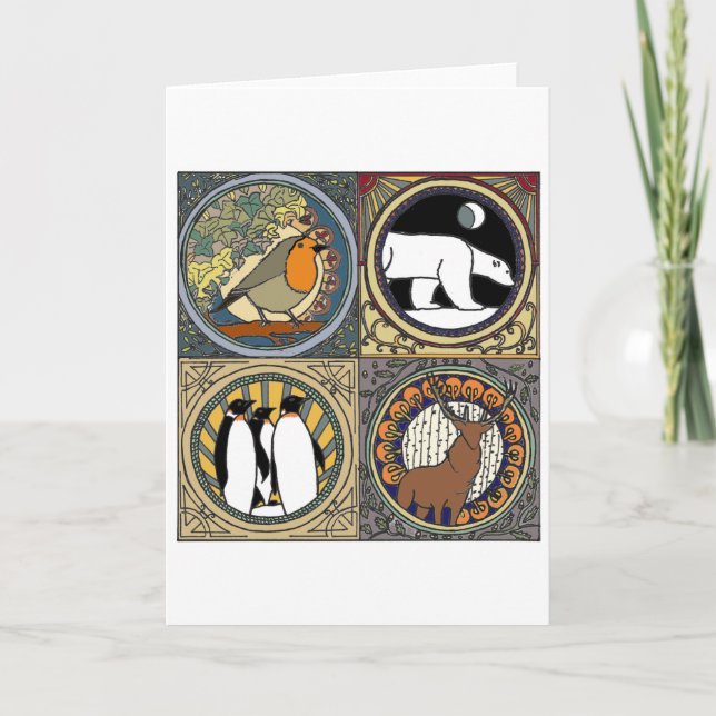 Cartão De Festividades Inverno Novo (Frente)