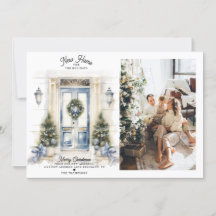Inverno White Christmas Door New Home Photo Moving