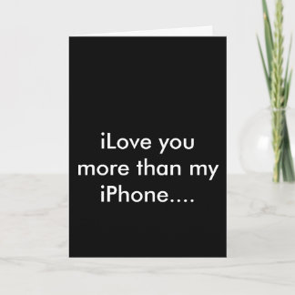 Cartão De Festividades iPhone iLove appy Valentines card