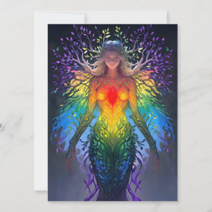 Cartão De Festividades “Iridesca” - Guardiã das Cores