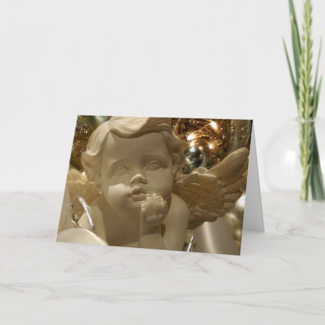 Cartão De Festividades Irish Angels Christmas Card (Frente)