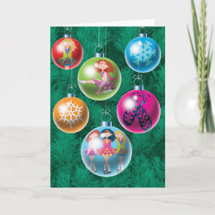 Cartão De Festividades Irish Baubles Christmas Card