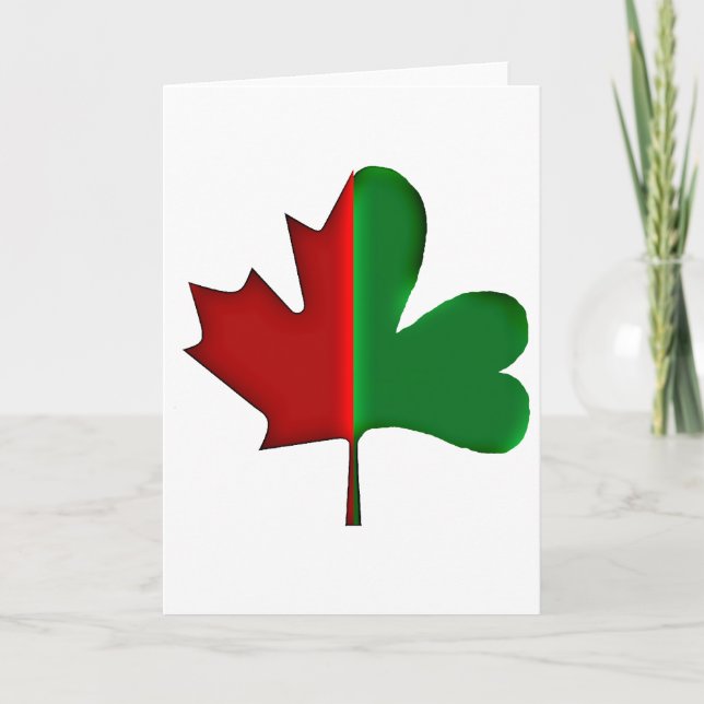 Cartão De Festividades Irish Canadian (Frente)