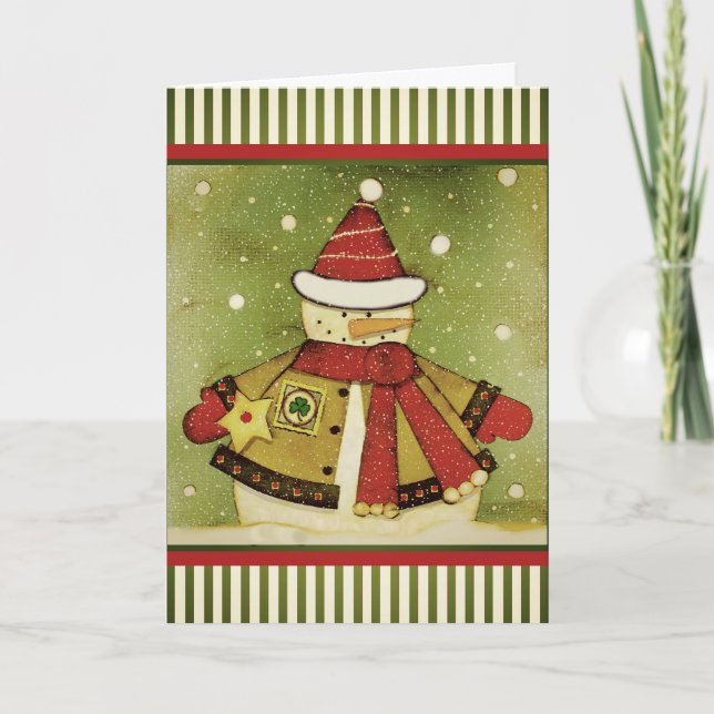 Cartão De Festividades Irish Christmas (Frente)