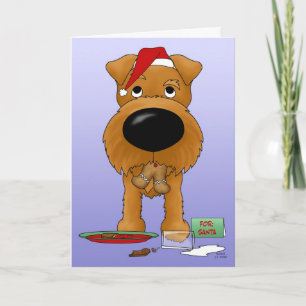 Cartão De Festividades Irish Terrier Christmas