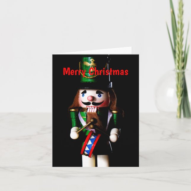 Cartão De Festividades Irlandês Nutcracker (Frente)