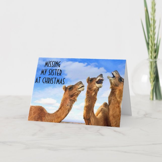 CARTÃO DE FESTIVIDADES IRMÃ=CANTANDO A BLUES-MISS U NA HORA DO NATAL! (Frente)