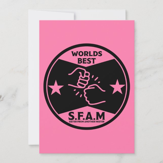 Cartão De Festividades Irmã de Outro Cavalheiro (Frente)