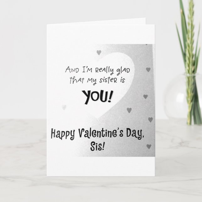 CARTÃO DE FESTIVIDADES **IRMÃ** DESEJA QUE VOCÊ VINHA E AME O NAMORADOS (Frente)