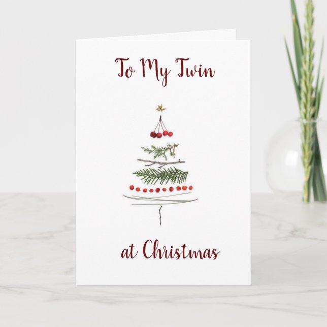 CARTÃO DE FESTIVIDADES **IRMÃ GÊMEA** VOCÊ TORNA TODO DIA ESPECIAL (Frente)