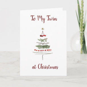 CARTÃO DE FESTIVIDADES **IRMÃ GÊMEA** VOCÊ TORNA TODO DIA ESPECIAL