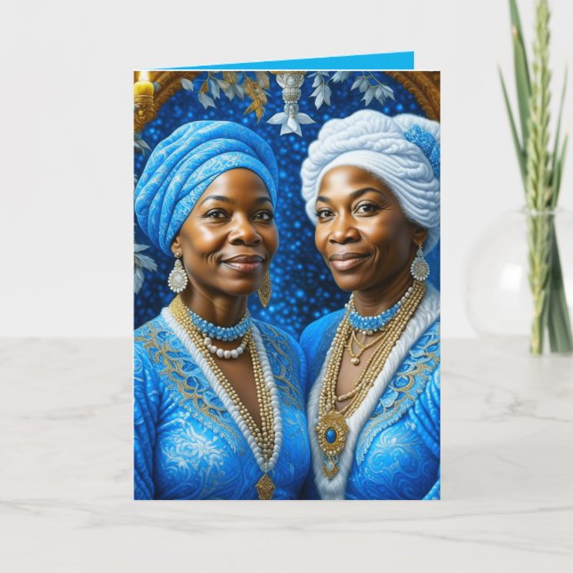 Cartão De Festividades Irmandade de Bela Brown na Vida (Frente)