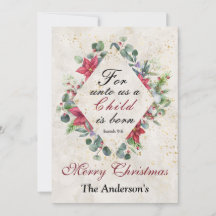 Isaiah 9:6 Para nós uma criança é nascer, Natal