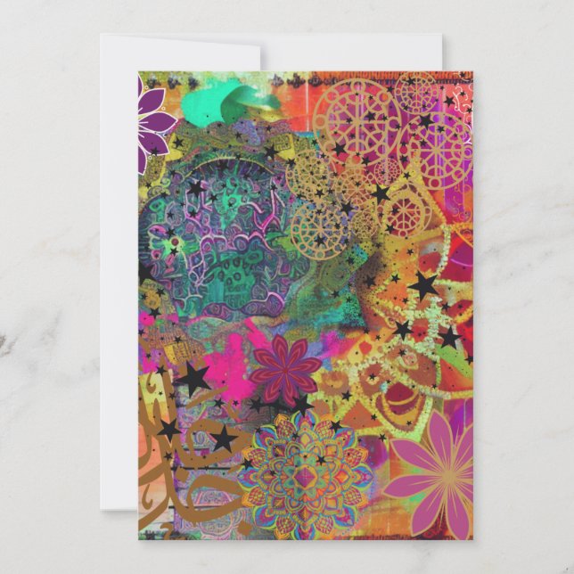 Cartão De Festividades Islã Artístico (Frente)