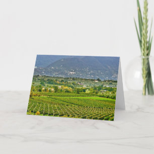 Cartão De Festividades Itália, Lago de Garda. As margens do Lago de Garda