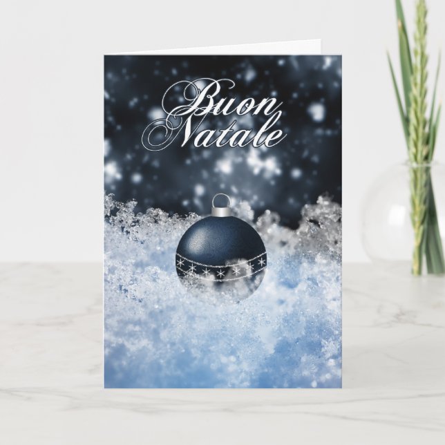 Cartão De Festividades Italian Christmas Card - Buon Natale e Felice Anno (Frente)
