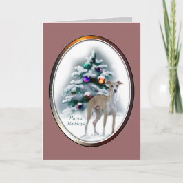 Cartão De Festividades Italian Greyhound Christmas Gifts