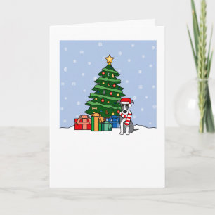 Cartão De Festividades Italian Greyhound Howling Good Christmas Card