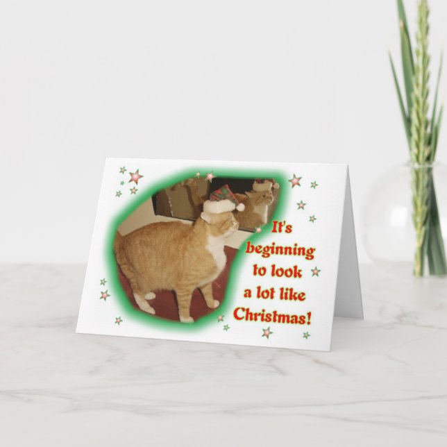 Cartão De Festividades It's Beginning to Look a Lot Like Christmas (Frente)