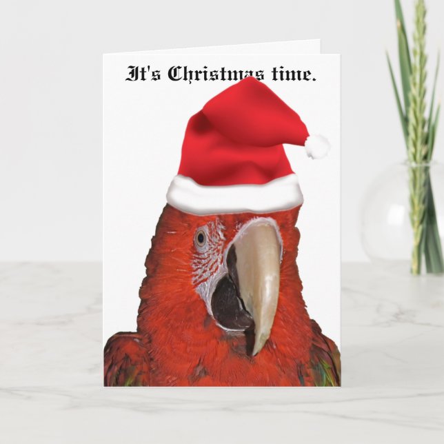 Cartão De Festividades It's Christmas Time Greeting Card (Frente)