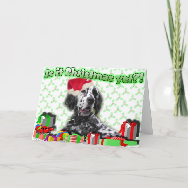 Cartão De Festividades Já é Xmas? (Frente)