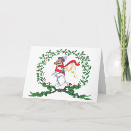 Cartão De Festividades Jack Russell Barking with JOY!