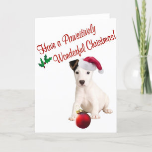 Cartão De Festividades Jack Russell Christmas Wishes