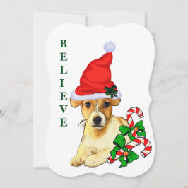 Cartão De Festividades Jack Russell Terrier Natal