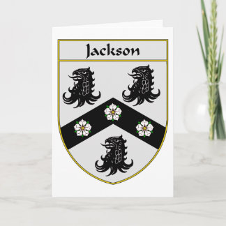 Cartão De Festividades Jackson Coat of Arms/Family Crest